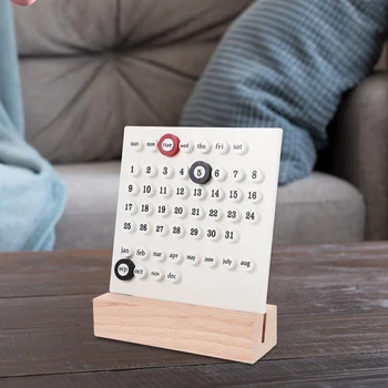 Medinis nuolatinis kalendorius Montessori kalendorius Mielas stalo kalendorius Reguliuojamas savaitės mėnesio datos rodymo kalendorius Pagrindinis biuro stalas