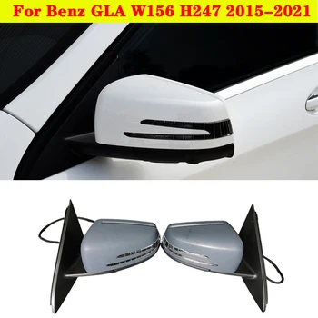 Galinio vaizdo objektyvas Automobilis už galinio vaizdo veidrodžio išorinio posūkio signalo veidrodžio komplektas Mercedes-Benz GLA W156 H247 2015-2021