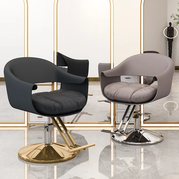 Plaukų kirpyklos kėdės Kirpykla Auksinis salonas Specialaus kirpimo modernaus stiliaus pasukama pakeliama keltuvo kėdė Kirpykla Taburete baldai