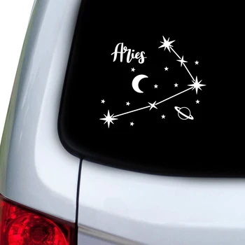 žvaigždžių zodiako žvaigždyno vinilo lipdukas automobilio lango durų dekoras, žvaigždžių ženklų lipdukai, skirti Apple MacBook Air/Pro dekoravimui