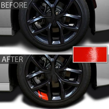 6Pcs/Set Reflective Car Wheel Ratlank Vinyl Stickers Hash Mark Stripe Racing Wheel Hub Decals for Size 18