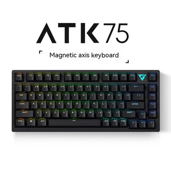 Atk75 E-sportinė magnetinės ašies klaviatūra Laidinė pritaikyta klaviatūra Pbt skaidrus klavišų dangtelis RT režimas 75 Klavišų žaidimai Mechaninė klaviatūra