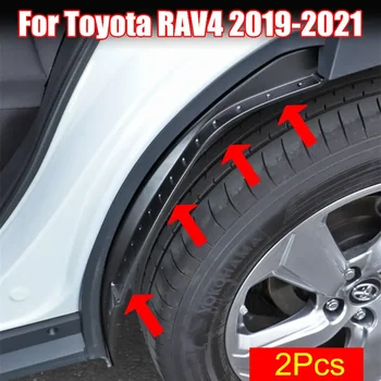 2vnt Fender Car Mudguard Refit Galinių padangų sparno speciali apdaila Toyota RAV4 RAV-4 2019 2020 2021 Mudguard 2021 RAV4