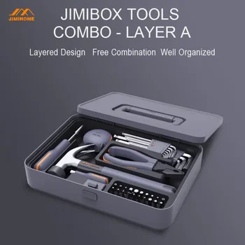 JIMIBOX X1-A rankinis įrankis Nešiojamas kombinuotas įrankių rinkinys Sudedama įrankių dėžutė Sudedamų įrankių dėžutė Atsuktuvų rinkinys