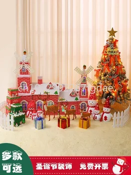 2023 Naujos eglutės dekoratyvinių gaminių modeliavimas 1,5m 1,8 Kalėdų dekoravimo scenos dekoravimo namų rinkinys