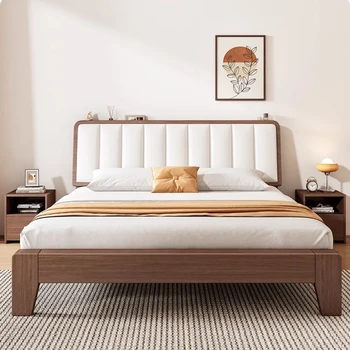 Galvūgaliai Comforter Viešbučio lovos Miegamasis Svetainė Grindų dizainas Viešbučio lovos Karalienės rėmas Camas De Dormitorio Prabangūs baldai