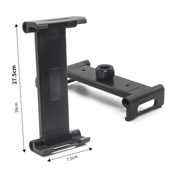 1pc 27.5*7.5cm Tablet Chuck Large Clip Holder Mobile Broadcast Fixed Base Tripod Rack Tablet Clip Stretch Adapter Buckle