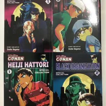 4 Knygos / Rinkinio pavadinimas: Detektyvas Conanas Angliški komiksai 4 Angliškas leidimas Samprotavimai Suspense animacinis romanas Manga anglų