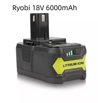 Pakeiskite ličio jonų bateriją Ryobi 18V 6000mAh belaidis elektrinis įrankis pakeisti elektrinį įrankį BPL1820 P108 P109 P106 RB18L50 RB18L4