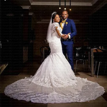 Nauja afrikietiška undinės undinėlės vestuvinė suknelė 2023 m. 