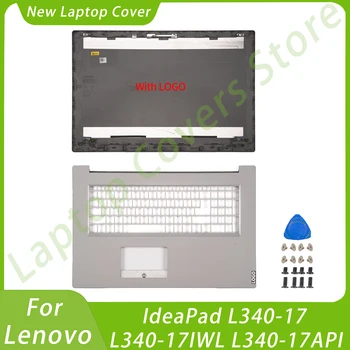 Nauja Lenovo IdeaPad L340-17 L340-17IWL L340-17API FG740 LCD galinis dangtelis Palmrest nešiojamojo kompiuterio dėklas Galinis dangtelis Pakeiskite sidabrą