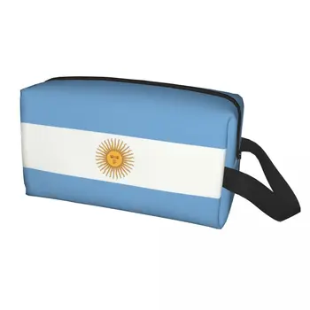 Miela Argentinos vėliava Kelioninių tualeto reikmenų krepšys moterims Kosmetinis makiažo krepšys Grožio saugykla Dopp rinkinys