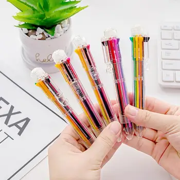 Sklandus rašymas Lengvas 8 spalvų studentų rašymo rašiklis mokykliniai reikmenys