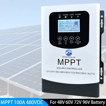 9600W 7200W 4800W 100A MPPT 480VDC saulės įkrovimo valdiklis 99% įkrovimo efektyvumas Saulės fotovoltinės baterijos reguliatorius skirtas 48V 60V 72V 96