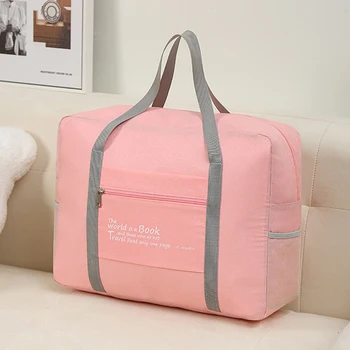 New Oxford Cloth Travel Bags Multi Functional Waterproof Large Talpa Storage Bag Moteriška rankinė Sulankstomas patogus kelioninis krepšys