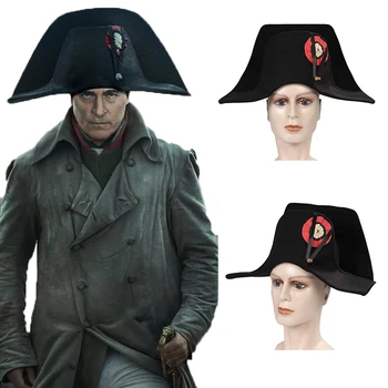 prancūzų Napoleono admirolo kapitonai Bicorne Halloween Cosplay skrybėlė suaugusiųjų Unisex mados kepurė Maskaradinis vakarėlio kostiumas