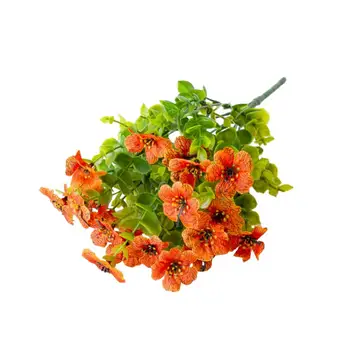 1 Puokštė Sodas Dirbtinė gėlė Tikroviškai atrodanti ryški spalvų simuliacija Gėlių netikras augalas vestuvėms Dirbtinė gėlė