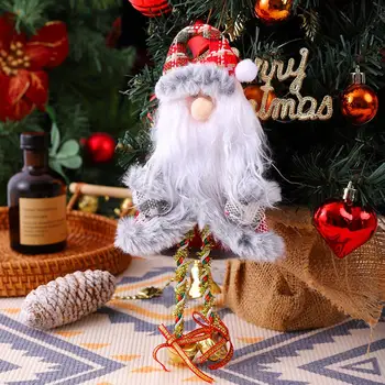 Kalėdinės lėlės pakabukas Kabančios lėlės ornamentas Šventinis eglutės dekoras Puikus apdirbimas Lėlių papuošalai namų vakarėliui Girlianda