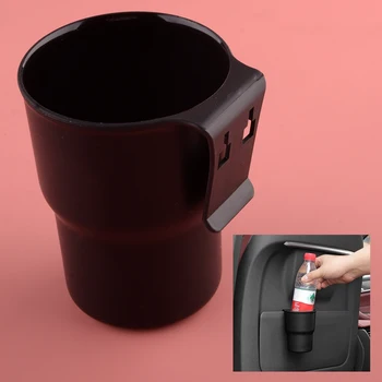 Universalus juodas plastikinis priekinis galinis kairysis dešinysis automobilinis puodelio laikiklis Gėrimo stovas butelis Oro išleidimo durelės laikiklis Priedas