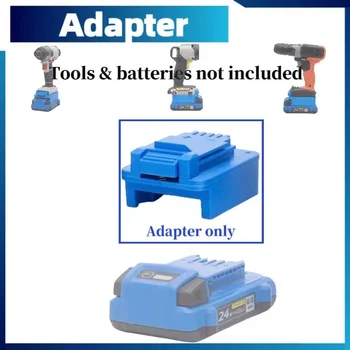 skirta KOBALT 24v akumuliatoriaus adapteriui KOBALT į Porter kabelį / Juoda + Decker / Stanley Toois keitiklis (išskyrus įrankius ir baterijas)