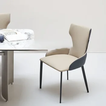 Valgomojo kėdė / su porankiais / minimalistinė / mikropluošto oda /