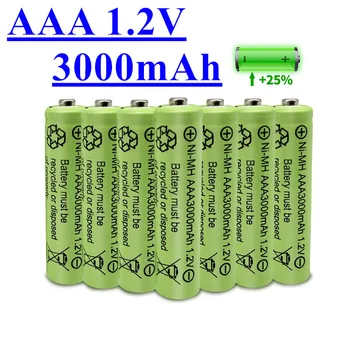 2023 lote 1,2V 3000 mAh NI MH AAA Pre-cargado bateras recargables NI-MH recargable AAA batera para juguetes micrfono de la cmara