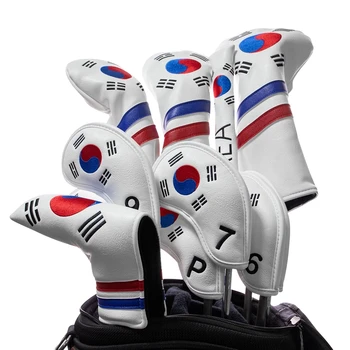 Golf Woods Headcovers Cover For Driver Fairway Putter 135H Clubs Set Heads PU Leather Unisex