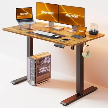 Žaidimų stalas nešiojamojo kompiuterio lovai 48 * 24 colių sėdimasis stalas namų biuro baldams kompiuterio stalas su 3 išankstiniais atminties nustatymais mobilus
