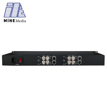 1U 4 kanalų stovo laikiklis H.265 RTMP RTSP HD / SD / 3G SDI į IP srautinio vaizdo kodavimo įrenginys