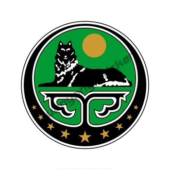 Čečėnijos Respublikos Ičkerijos herbas Spalvingas automobilio lipdukas ir lipdukai Langų kemperis Sunkvežimio kėbulas Automobilio aksesuarai KK14x14cm
