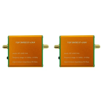 2X 100K-6Ghz visų juostų stiprintuvas HF FM VHF UHF RF išankstinis stiprintuvas Didelio tiesiškumo itin mažo triukšmo stiprinimo stiprintuvas
