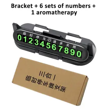 Automobilio aromaterapinė plokštelė Telefono numeris Laikina automobilių statymo kortelė Universali aukštai temperatūrai atspari automobilio telefono numerio kortelė