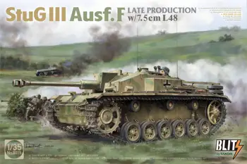 TAKOM 8015 1/35 Scale StuG III Ausf.F Late Production w/7.5cm L48 Model Kit