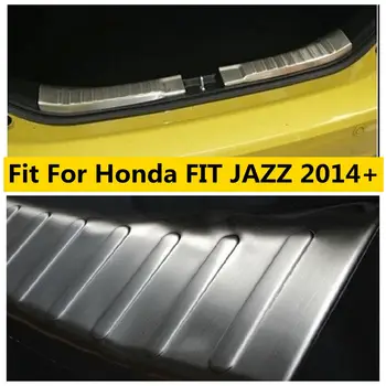 Bagažinės dangčio galinio buferio durų slenksčio buferio plokštė Apsauginė dangtelio apdaila tinka Honda FIT JAZZ 2014 - 2019 dekoravimo priedai