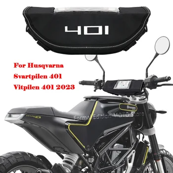 skirta Husqvarna Svartpilen 401 Vitpilen 401 2023 Dulkėms ir vandeniui atsparus motociklo vairas Navigacinis krepšys