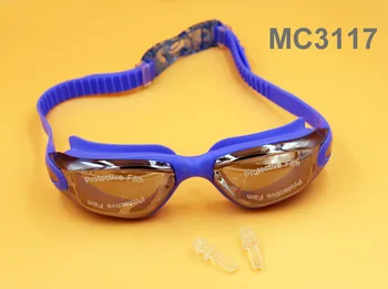 naujo dizaino vyras moteris unisex danga veidrodinė suaugusiųjų rūkas Neperšlampami plaukimo akiniai plaukimo akiniai nemokamas dydis B42003