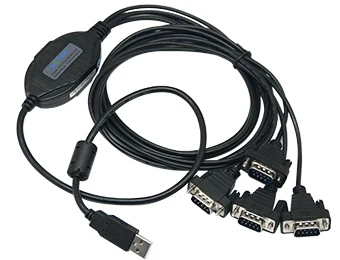 USB į 4 prievadų RS-232 keitiklis USB V2.0 UT-8814