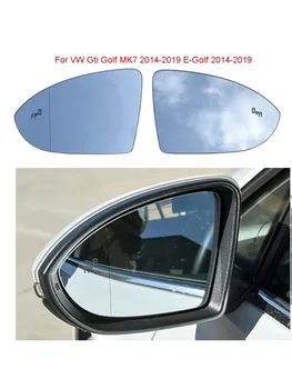 Kairysis dešinysis šildomas aklosios zonos įspėjamasis sparno galinio veidrodžio stiklas VW Gti Golf MK7 2014-2019 E-Golf 2014-2019 5G0857521 5G0857522