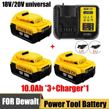 Originali DCB200 20V 10000mAh ličio pakeitimo baterija Dewalt 18V