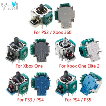 YuXi 2vnt Skirta Xbox One Elite 2 Xbox 360 Gamepad 3D analoginė nykščio lazdelė, skirta PS2 PS3 PS4 PS5 valdiklio vairasvirtės jutiklio moduliui