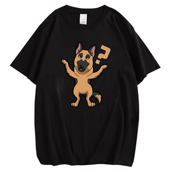 CLOOCL 100% medvilniniai vyriški marškinėliai Juokingi šunys Vokiečių aviganis Krūtinės atspaudas Trišakiai Vasaros O-kaklas Hip Hop tops Vyriški drabužiai