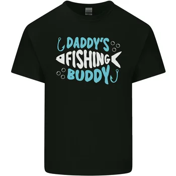 Daddys Fishing Buddy Funny Fisherman Kids marškinėliai vaikams