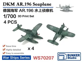 BUNKERIS WS70207 1/700 DKM AR.196 Seaplane 3D spausdinimo rinkinys 4vnt