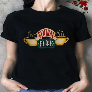 Central Perk marškinėliai Draugai TV šou Moteriški marškinėliai Draugai Central Perk Coffe Shop marškinėliai Mieli geriausi draugai Tees Hipsterių viršūnės