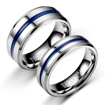 aukštos kokybės mados titano plieno poros žiedas jo ir jos pažadas Žiedas Santuokos aljansai Meilės žiedas lordas Vestuvės meilužiui