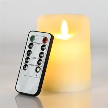 LED Real Flame-effect elektroninė liepsnos žvakių lemputė +8 klavišų nuotolinio valdymo pultas / didelė 