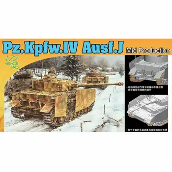 DRAGON 7498 1/72 skalė Pz.Kpfw.IV Ausf.J Vidurinė gamyba
