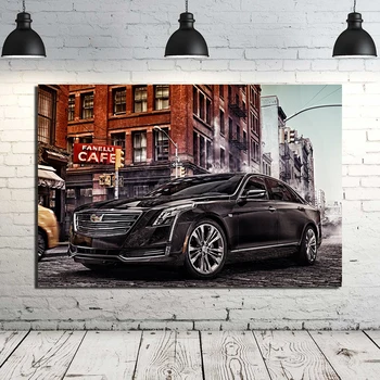 Cadillac CT6 Superautomobilio plakatas Neįrėminta drobė Tapyba Sienų meno paveikslėliai Spausdinimas svetainės namų dekorui