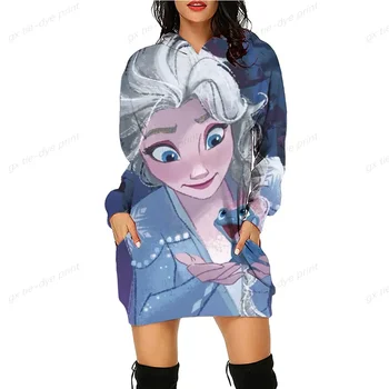 Disney moterų megztinio suknelė Rave apranga Snieguolė Princesė Moters drabužiai Spausdinti Populiariausi moteriški drabužiai 2024 Naujausia mada Y2k