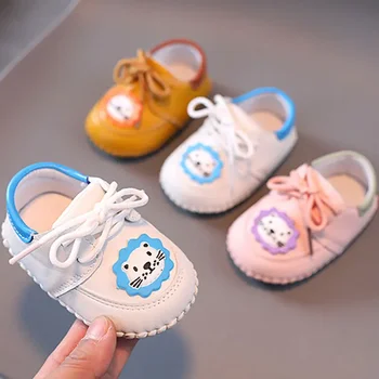 Animacinis filmas mažyliui Minkšti padai Nauji batai kūdikiams 0-1 metų žingsnių batai Suvarstomi vienviečiai batai Mieli ir patogūs
